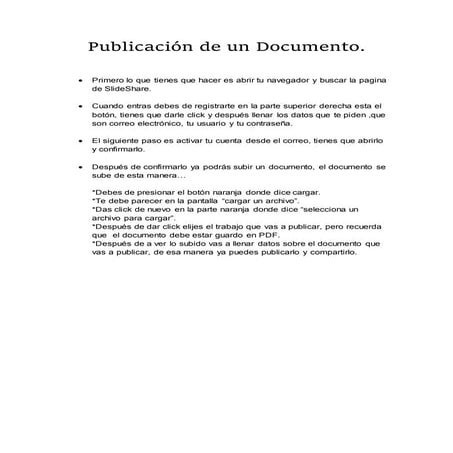 Publicación de un documento