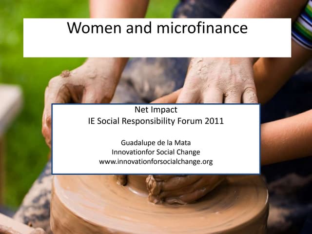  Women entreprenurs and microfinance