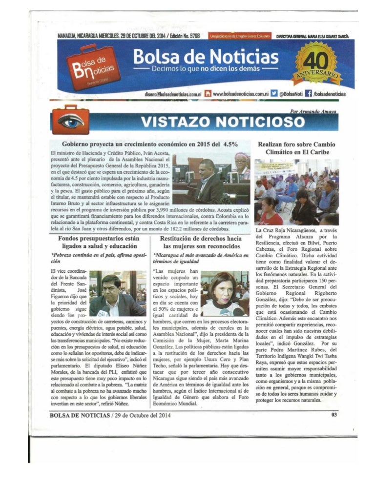 newspaper bolsa