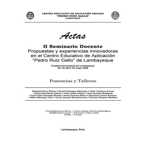 Publicaciones libro 02 actas ii seminario docente 2006 varios autores