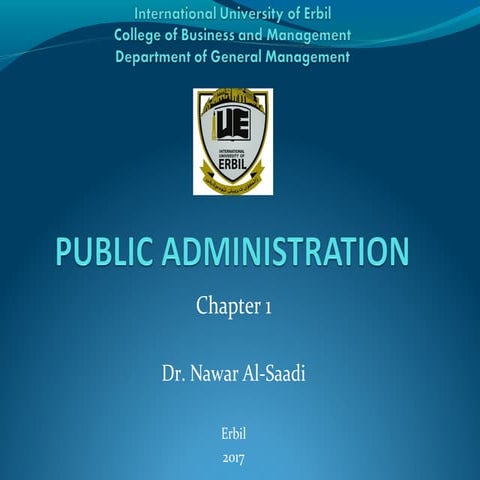 Public administration  chapter   1