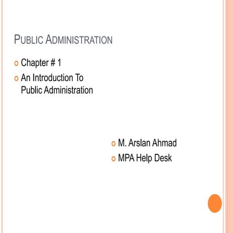 Public administration