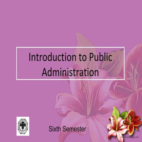 Public admisistration1introductiontopa 120114190930-phpapp02