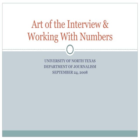 Publicaffairs Interview&Numbers Sept242008