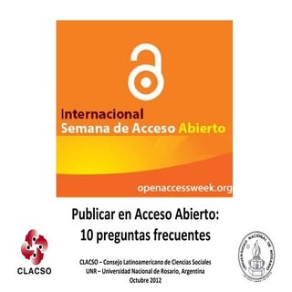 Publicar en acceso abierto 10 pregu...