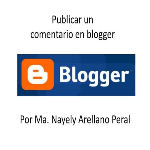 Publicar un comentario en blogger