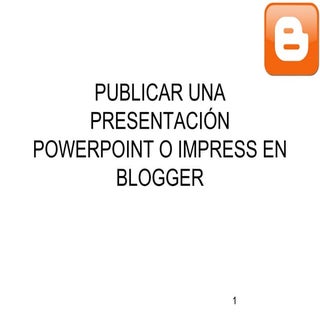 Publicar una presentación de Slides...