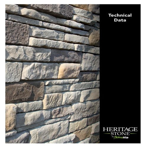 Heritage Stone Technical Data
