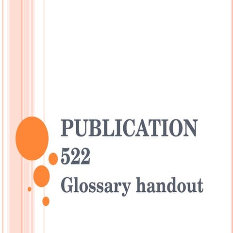 Publication 522 english class