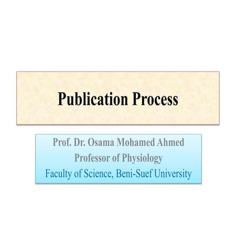 Lec.9 Publication Process Dr Osama Mohamed