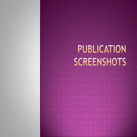 Publication screenshots