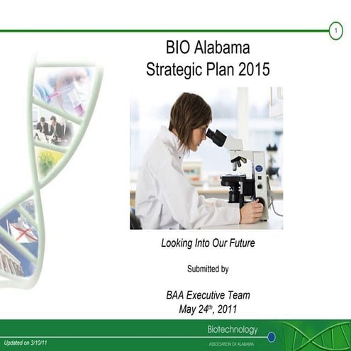 Five Year Strategic Plan - BioAlabama