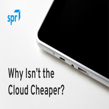  Why Isn't the Cloud Cheaper - John Merline, Milwaukee