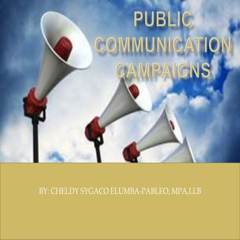 Public communication campaign
