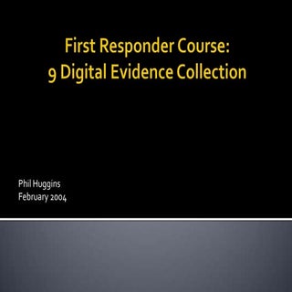 First Responder Course - Session 9 ...