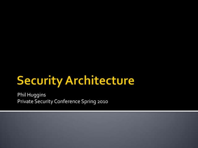 Security Architecture