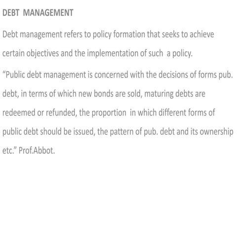 Public debt 