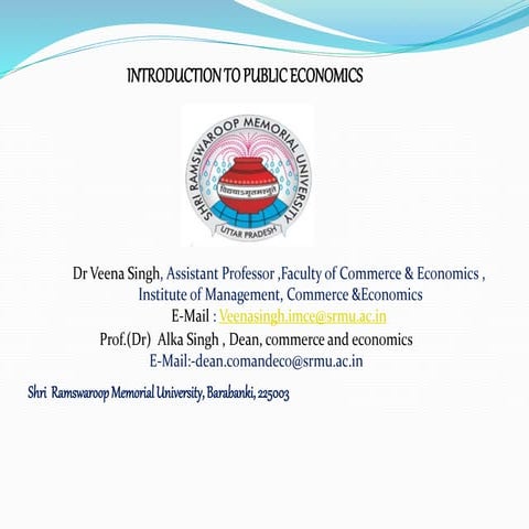 Public economics e content