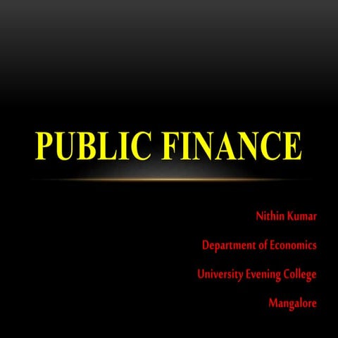 Public finance