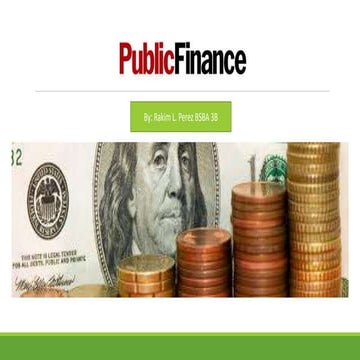 Public finance for BSBA