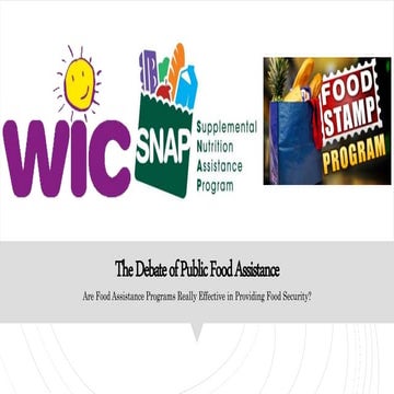 Public food assistance assg. 