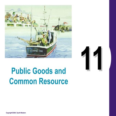 Public Goods and Common Resources