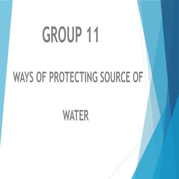 Effective Strategies for Protecting Community Water Sources and ...