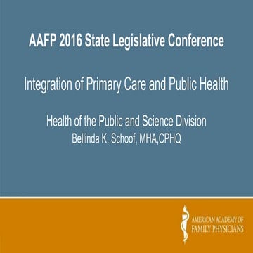 Public Health - Bellinda Schoof