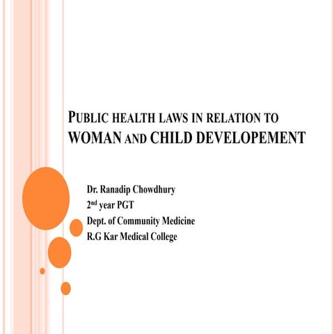 Public health acts in relation to mother and