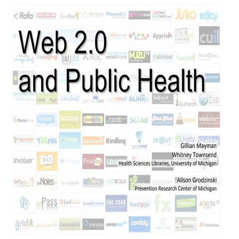 Public Health And Web 2.0, Michigan Public Health Technology Conference 2009