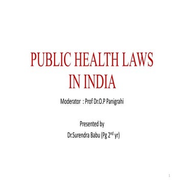 Public health laws