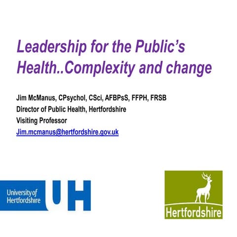 Leadership in public health