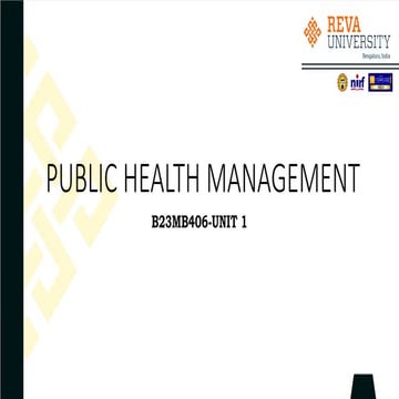PUBLIC HEALTH management. Government initiatives