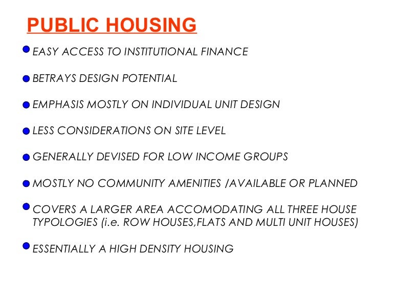 Public housing