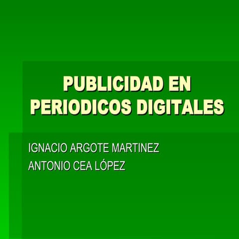 Publicidad en Periodicos Digitales