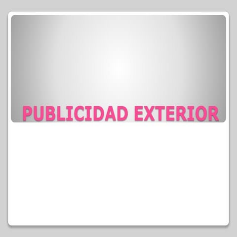 Publicidad exterior