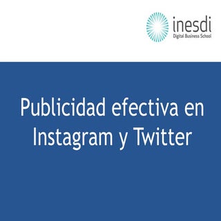 Publicidad Instagram y Twitter