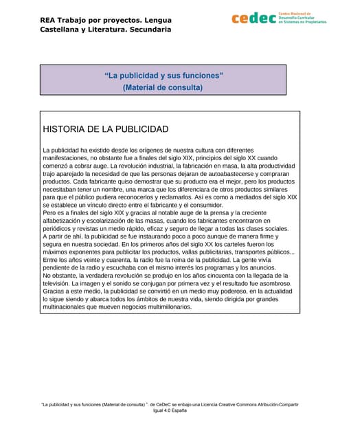 La publicidad y sus funciones (Mate...