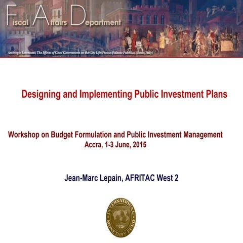 Public investment plan_management