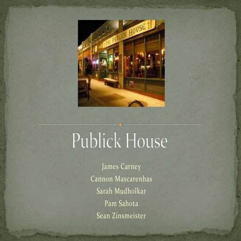 Publick House Social Media Plan