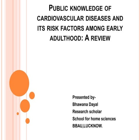 Public knowledge of cardiovascular diseases and its risk