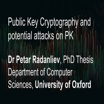 Dr Petar Radanliev, PhD Thesis Department of Computer Sciences, University of Oxford