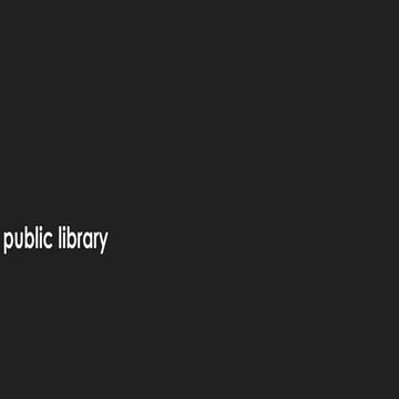 Public libraries | PPT