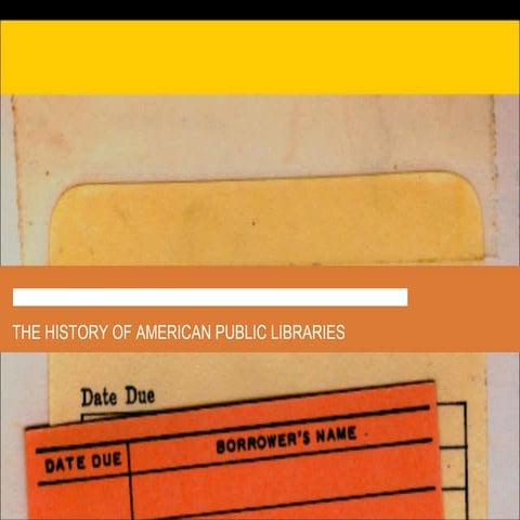 History of Public Libraries