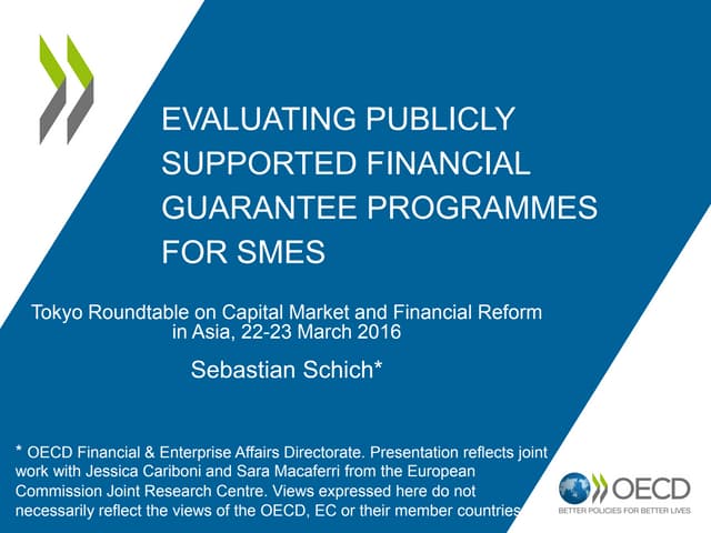 Evaluating publicly supported finan...