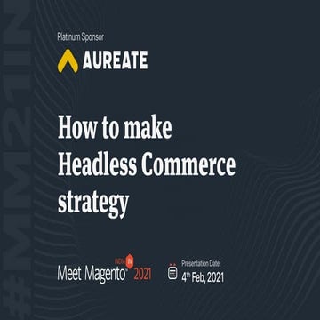How to make Headless Commerce Strategy.