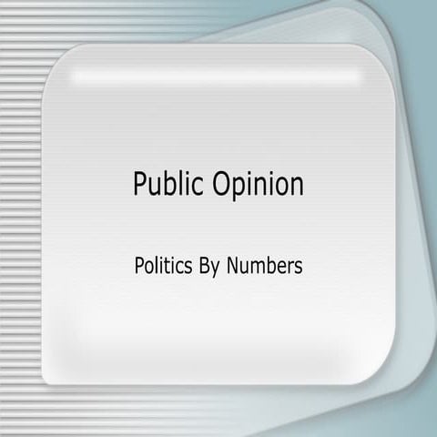 Public Opinion