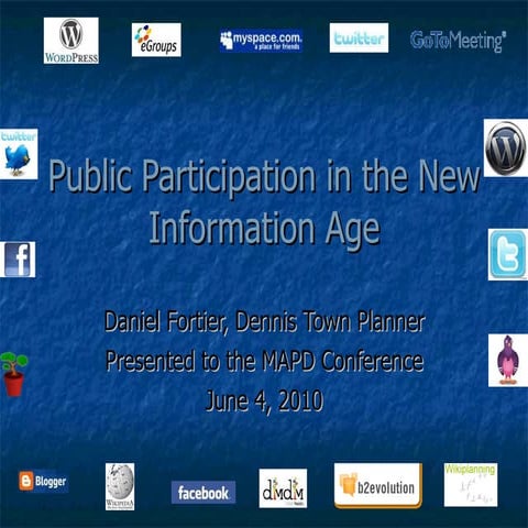 Public participation in the electronic age