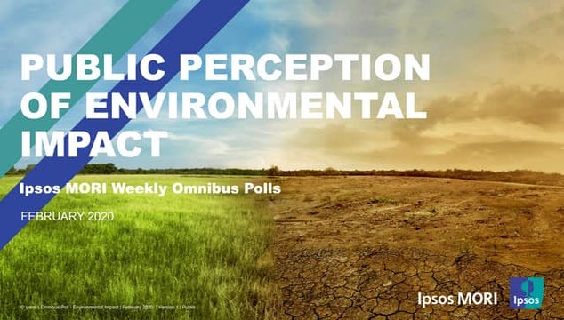 Public Perception of Environmental Impact: Ipsos Omnibus Poll