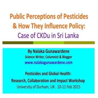 Public Perceptions of Pesticides & ...
